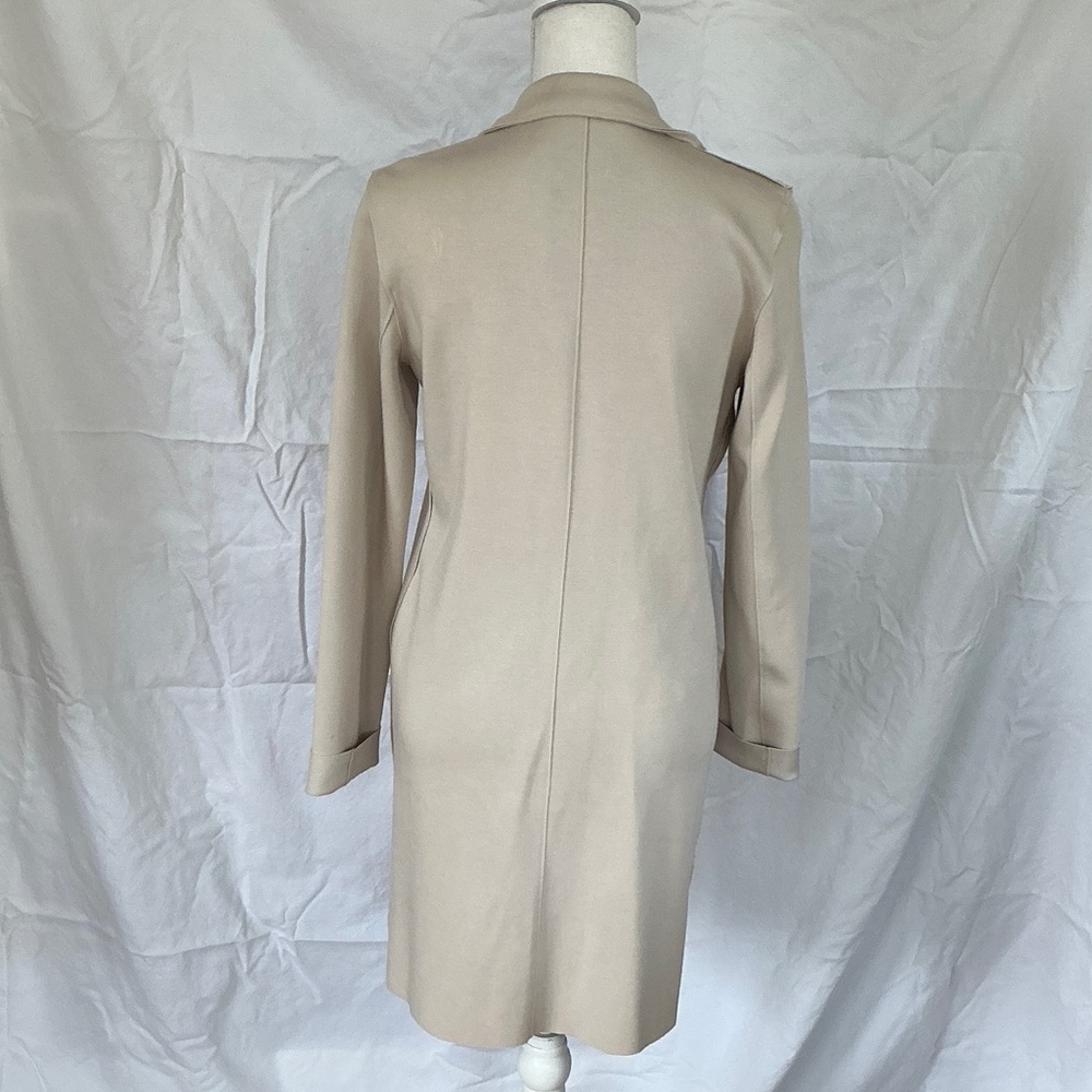 Carolina Belle Light Cream Tailored Trench Coat - Picture 4 of 14